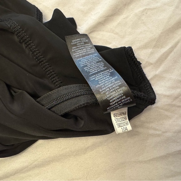 White House Black Market Size S Black Wrap-Look Tiered Top - Picture 5 of 5